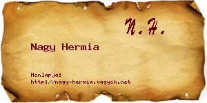 Nagy Hermia névjegykártya