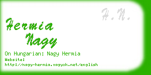 hermia nagy business card
